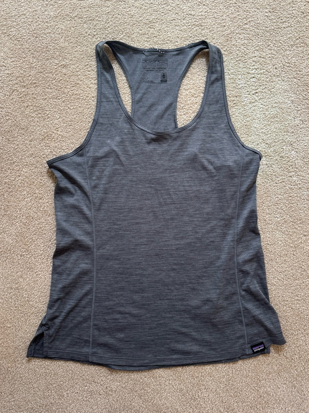 Patagonia Women's Heather Charcoal Racerback Tank